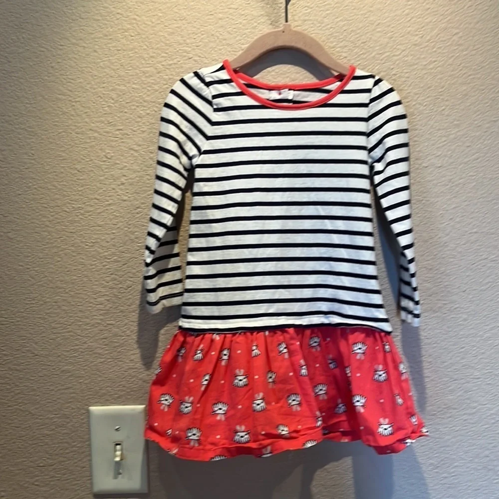 Gymboree Best In Show Preppy Striped Dog Dress Size 2T